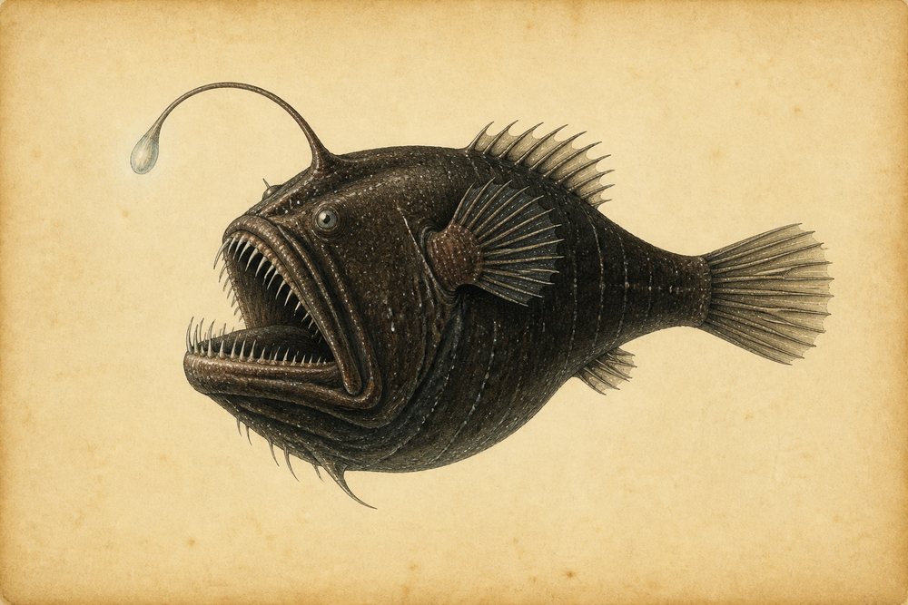 Humpback anglerfish (Melanocetus johnsonii)